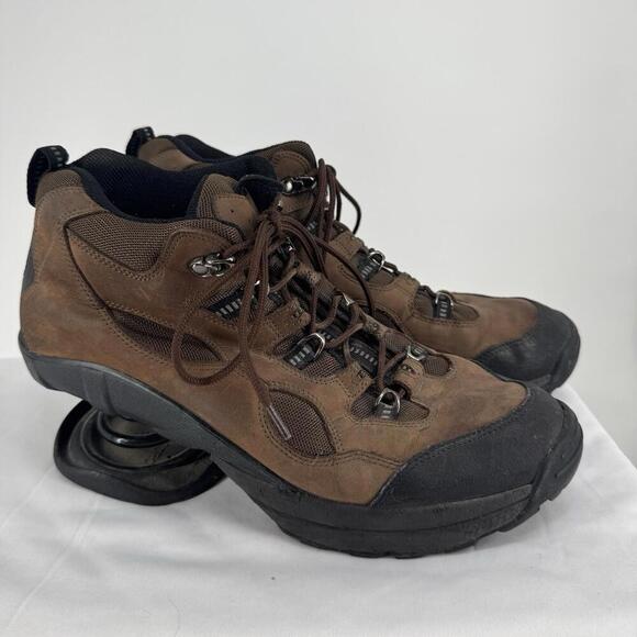 Z-coil shoes mens 10 brown leather walking toning athletic casual - Picture 2 of 9